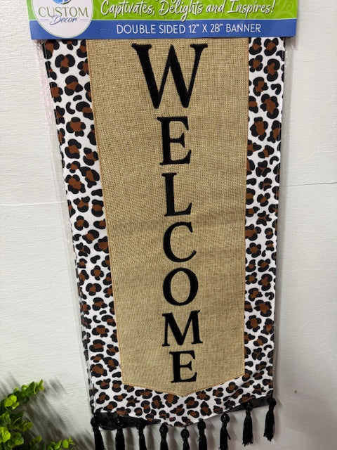 Garden Flag- Cheetah Welcome